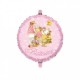 Palloncini in mylar rosa con baby bears per battesimo