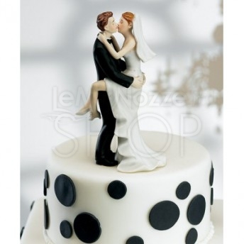 Cake topper con sposi abbracciati - LeMieNozze SHOP